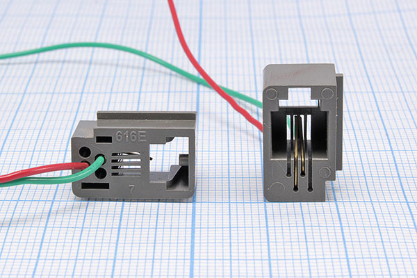 Разъемы RJ-11, RJ-12,  RJ-45, установочные